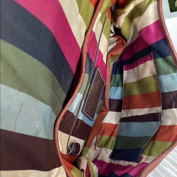 Coach whiskey Vachetta Leather Leigh 65th Anniversary Legacy Bag #11128 - Picture 6 of 9